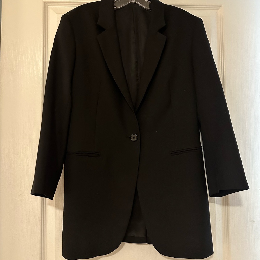 COS oversized wool black blazer